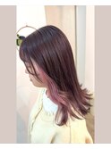 【色落ちも綺麗】PinkLavender & inner pail pink