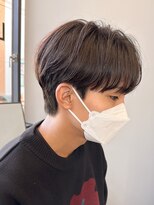 センターパートニュアンスパーマ韓国カルマパーマコンマヘア
