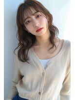 アージュ 久留米ゆめタウン店&nbsp;セミロング パーマ 韓国ヘア アッシュブラウン