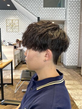 ステレオ ヘアデザイン 安城店(STEREO HAIR DESIGN) シャドウパーマ×刈り上げマッシュ（7月）