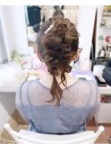 ヘアセット/ヘアアレンジ/結婚式お呼ばれヘア
