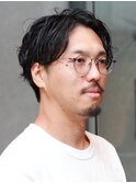 センターパート ビジネスパーマ 30代 40代 ニュアンスパーマ