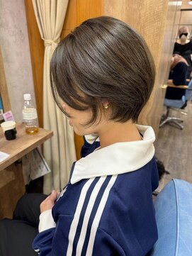 リベルテ(Liberte) 《Liberte》ショートボブ/オリーブブラウン/髪質改善カラー