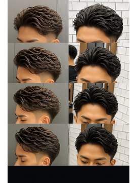 ヌードルバイコア(noodle by CoRe.gn) 短髪フェザーセンターパートビジネス学生