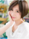 透明感アッシュブラウンマッシュショートヘアc720代30代40代