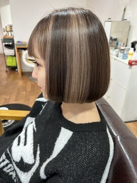 ブロックカラー ボブ