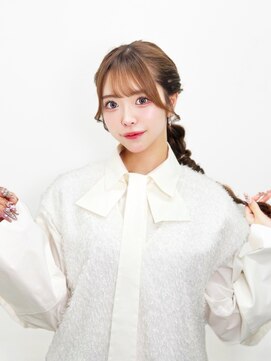 ステラ(Stella) 銀座ヘアセット。宣材サロモ編。ポニー編み下ろしVOL1.0