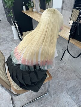 モニカ 栄店(MONIQA) 抜きっぱなし　裾カラー