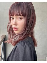 パザパ 花楯店 山形(pa za pa)&nbsp;春色カシスベージュ/韓国風巻き髪セミロング/20代30代40代