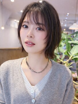 ルエ(rue) 大人可愛い20代30代40代50代ウルフレイヤーボブ丸みショートボブ