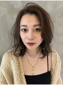 カーキアッシュミディアム【イルミナカラー/縮毛矯正/髪質改善】