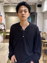 ローレン(LOREN)&nbsp;ベリーショート/ダークアッシュ/ニュアンスパーマ/韓国マッシュ