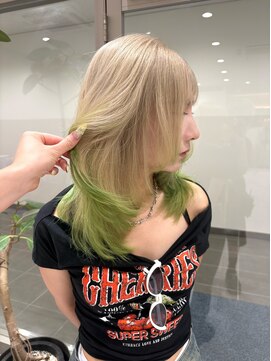 アッドバイケンジ(Add.. by KENJE) 個性出していきたい方　ブロンドに落ちるデザイン