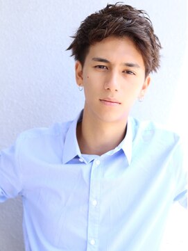 アフロート ディル(AFLOAT D'L) 七三オールバック　ツイストパーマ　ビジネス　かき上げヘア