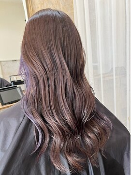 ファンド 千葉(fand) ラベンダーカラー/イヤリングカラー髪質改善