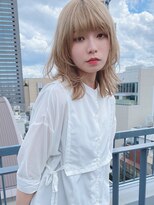 ルービック バランス 天王寺(Rubik's×Balance)&nbsp;ハイトーン/ウルフヘア/透明感ヘーゼルベージュ