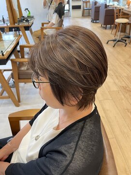 ペイジバイネオリーブ 吉祥寺店(Paige by Neolive) 斜めバング/グレージュカラー/シルキーベージュ/吉祥寺　M16