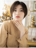 小顔前下がりナチュラルマッシュショートボブa戸頭20代30代40代!