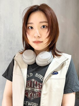 アルバム 池袋(ALBUM) ウルフレイヤー_ピンクベージュインナーグレージュ_ba469381