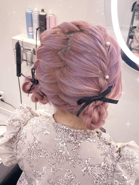 ツインおだんご【クランソア】ヘアセット/ヘアメ/心斎橋