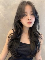 トルネード(TORNADO)&nbsp;韓国風 かきあげ前髪 ハイレイヤーカット 垢抜けヘア A1222