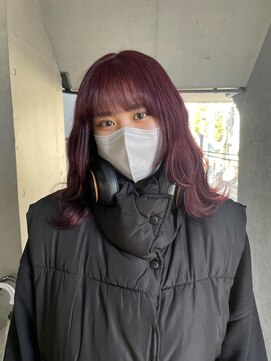 アルカナ 明治神宮前原宿(ARCANA) 切りっぱなしボブ エアリーロング 美髪 ピンクブラウン