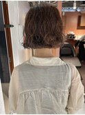 【三ツ井純】ぱつんとボブパーマ コテ巻き風パーマ こなれヘア