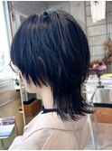 guest hair 　クールでカジュアルな前下がりマッシュウルフ