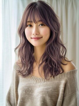 アルトリスト(Altruist Aging×HAIR&SPA) ★ダークアッシュ大人ガーリーボブ着物ミディアムレイヤーカット