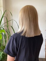 ケイズプラスカラン(HAIR AND MAKEUP K's PLUS calin)&nbsp;【倉敷　沖/calin】ミルクティーブロンド