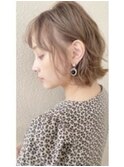 透けカラー◎シアーベージュ×外ハネボブ【海老名】