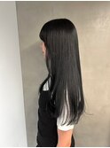 <原田真花>就活◎重たく見えない透け感のあるダークグレーカラー