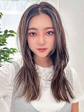 ラフィス ヘアー ピース 広島祇園店(La fith hair peace) 【La fith】顔周りレイヤー×ハイトーンカラー×ハイライト