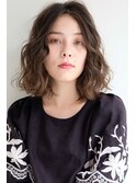 原宿ボブミディアムパーマスパイラルパーマニュアンスパーマボブ