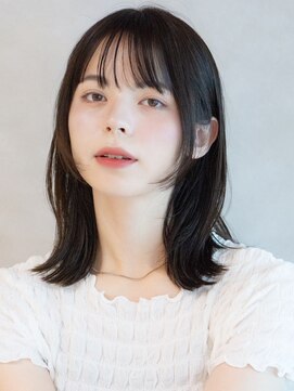 ガーデンヨコハマエスト(GARDEN YOKOHAMA est) ミディアムレイヤー　似合わせカット　メルティーカラー