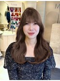 韓国風/韓国ヘア/顔周りレイヤーカット