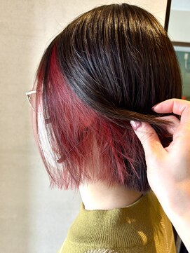 ココカラヘアー ニコ(cococara hair nico) インナーカラー/デザインカラー/ピンク/ブリーチ/トリートメント