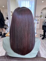 ラボヌールヘアーノーブル 新越谷店(La Bonheur hair noble)&nbsp;極上髪質改善/美髪ストレート/レッドブラウン【イメチェン】