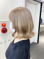 ゲーム 原宿店(GAME)&nbsp;ダブルカラーミルクティーベージュカラーケアブリーチ韓国