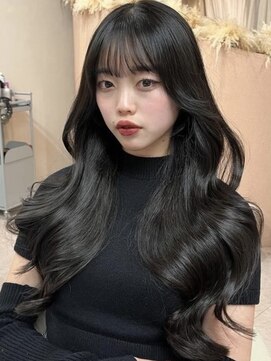 ユニ 原宿(uni) #91/韓国/韓国風/レイヤーカット/後れ毛/くびれヘア/前髪/原宿