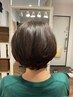 私色のツルサラ白髪ボカシWカラー＋似合わせカット￥25850⇒￥23500