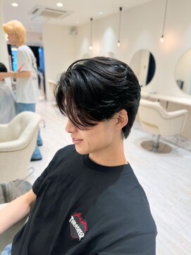 バース 梅田中崎町店(BIRTH) ニュアンスパーマフェザーパーマセンターパートワンカールパーマ