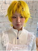 ショート×ビタミンイエローカラー
