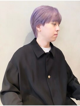 ヘアサロン ガリカ 表参道(hair salon Gallica) 【田中杏実】ペールラベンダー×メンズマッシュスタイル