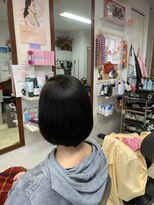 サロン ド シルク 朝楽カット+ストレートパーマ+縮毛矯正ストレート