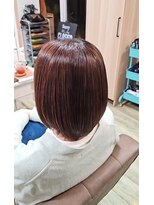 ヘアアトリエ ナイン(hair atelier nine) ヘッドスパ/チェリーレッド/ハイレイヤーウルフ/髪質改善/福島市