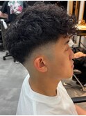 千葉駅MEN’S HAIR/サーフカール/刈り上げセンターパート