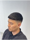クロップスタイル バーバー スキンフェード メンズカット