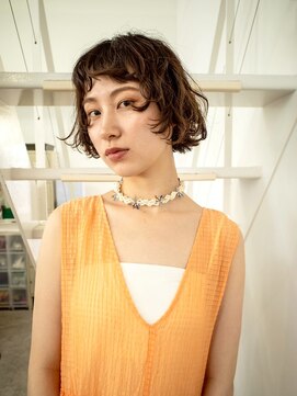 ワク(WAKU) 【WAKU】ショートパーマ/オレンジブラウン