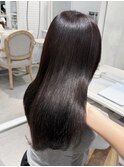 ブリーチなし透明感ラベンダーグレージュカラー